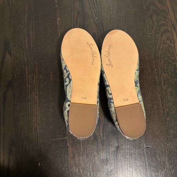 Sam Edelman Felicia Blue and Gold Multi Flats - Picture 7 of 7
